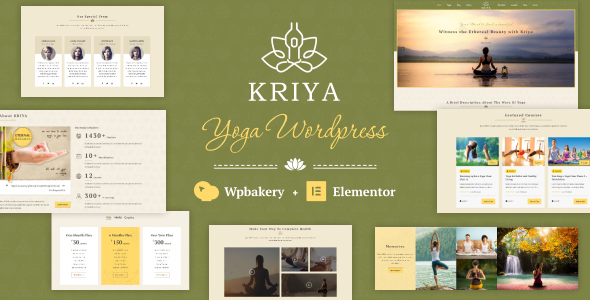 Kriya – 瑜伽 WordPress 主题