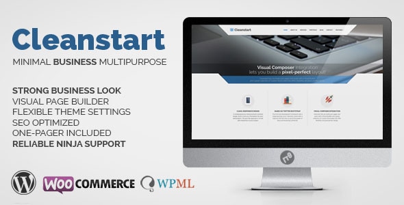企业业务 WordPress 主题 – Cleanstart