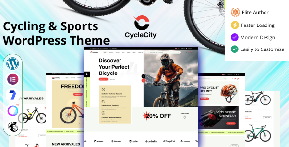 CycleCity – 自行车和自行车店 Elementor WordPress 主题