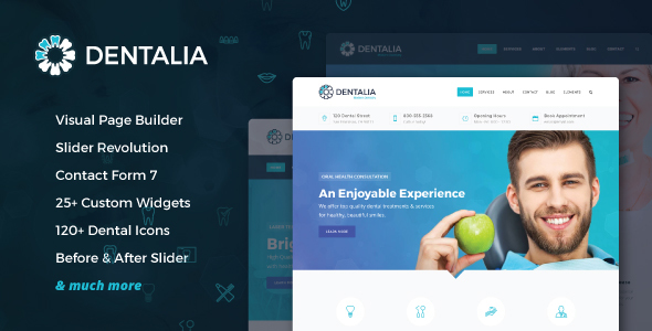 Dentalia – 牙医和医疗WordPress主题