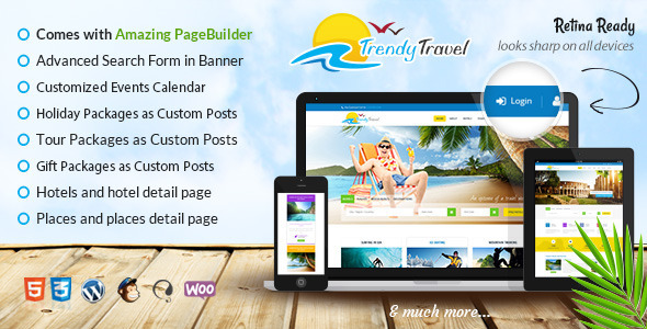 时尚旅游 WordPress