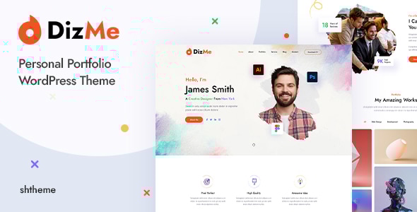Dizme – 个人作品集 WordPress 主题