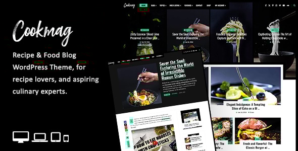 Cookmag – 食谱和美食博客WordPress主题