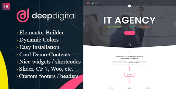 DeepDigital – 网页设计机构 WordPress 主题