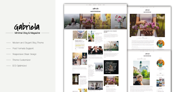 Gabriela – 精心制作的博客 WordPress 主题