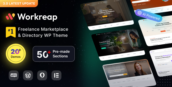 Workreap – 自由市场 WordPress 主题