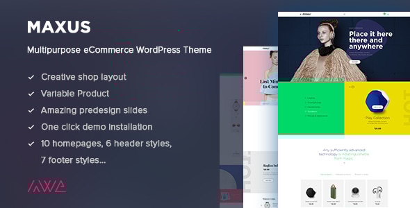 Maxus – 多用途电子商务 WordPress 主题