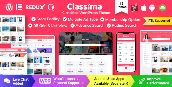 Classima – 分类广告 WordPress 主题
