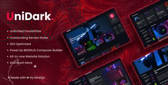 UniDark – 杂志新闻 WordPress 主题