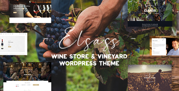 Elsass – 葡萄酒商店和葡萄园 WordPress 主题