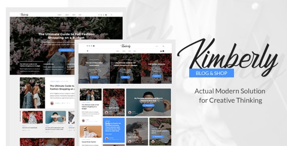 Kimberly – WordPress博客和商店主题