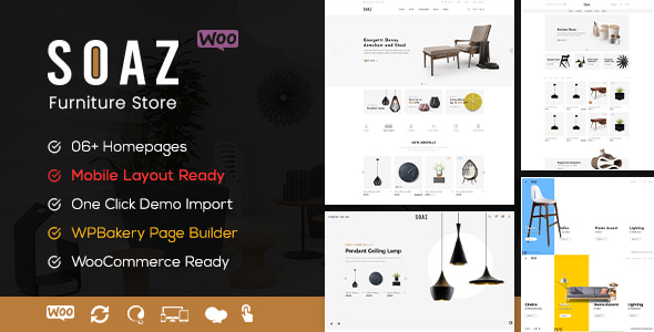 Soaz – 家具店 WooCommerce WordPress 主题（移动布局就绪）