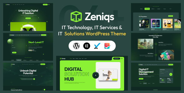 Zeniqs IT – 技术和 IT 解决方案 WordPress 主题