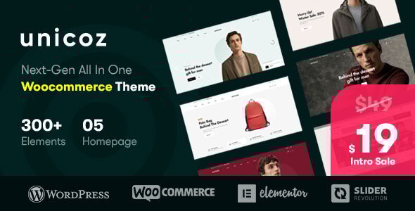 Unicoz – Elementor WooCommerce 主题