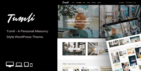 Tumli – 个人砌体风格的 WordPress 主题