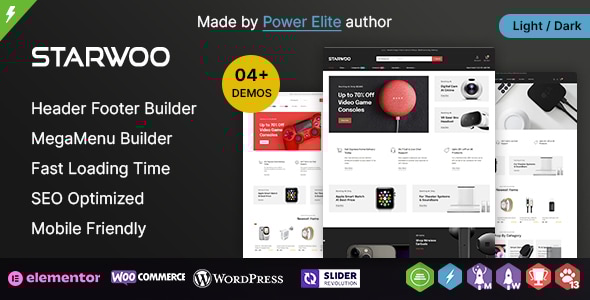 Starwoo WP – 多用途 Elementor WooCommerce 主题