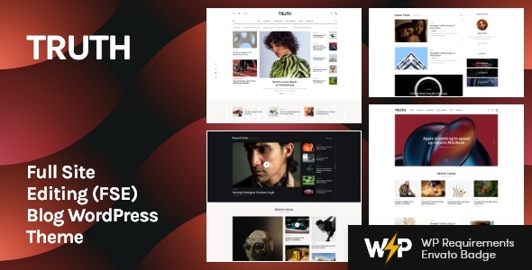 真相 – 全站编辑 （FSE） 博客 WordPress 主题