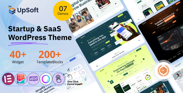 Upsoft – Startup  SaaS WordPress主题