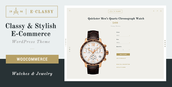 eClassy – 电子商务 Classy Pro WordPress 主题