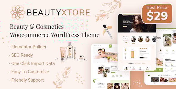 BeautyXtore – 美容与化妆品Woocommerce WordPress主题