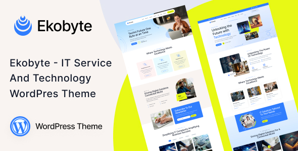 Ekobyte – IT服务与技术WordPress主题