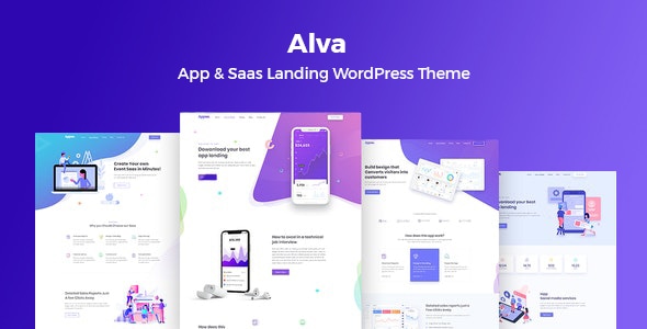 Alva- Saas 产品的 WordPress 主题