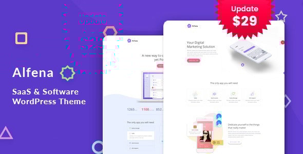 Alfena – SaaS 初创公司 WordPress 主题