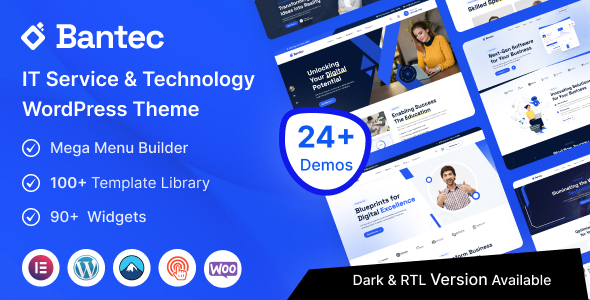 Bantec – IT服务与技术WordPress主题