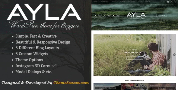 Ayla – 响应式 WordPress 博客主题