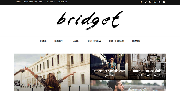 Bridget – 杂志和博客 WordPress 主题