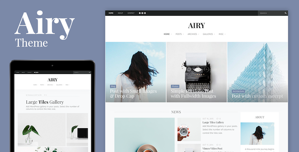 Airy – 灵活的博客和杂志WordPress主题