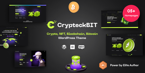 Crypteck – ICO登陆页面和加密WordPress主题