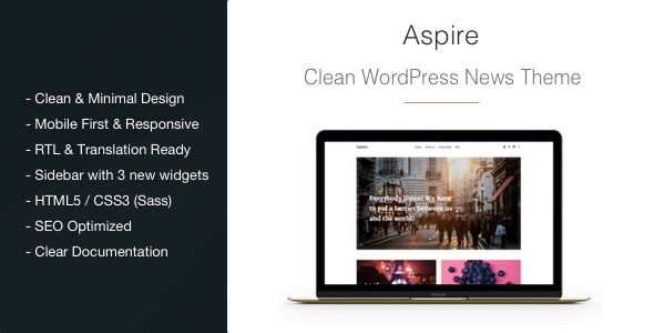 Aspire – 新闻与杂志清洁WordPress主题