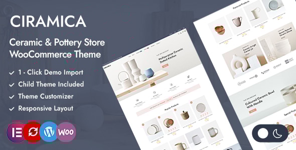 Ciramica – 陶瓷商店 WordPress WooCommerce 主题
