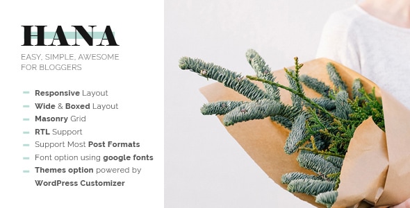 Hana – 响应式 WordPress 博客主题