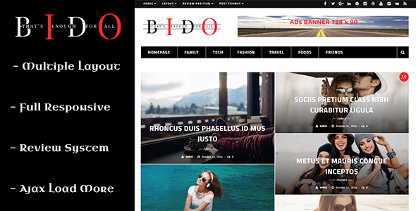 Bido – WordPress博客和杂志主题