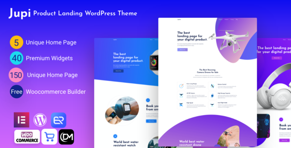 Jupi – 产品登陆 WordPress 主题