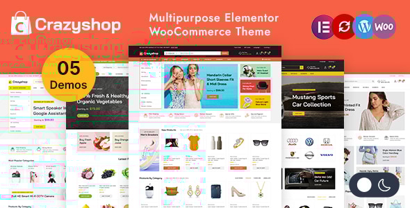 Crazyshop – 多用途 Elementor WordPress WooCommerce 主题