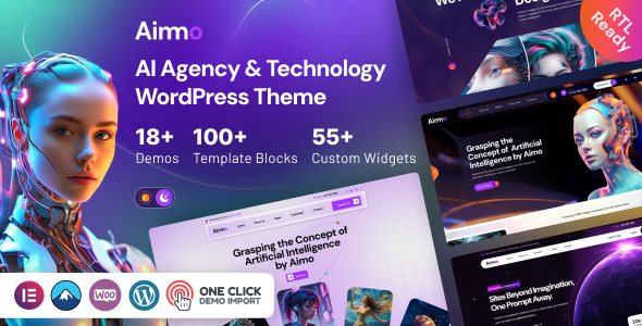 Aimo – AI Agency  Technology WordPress主题