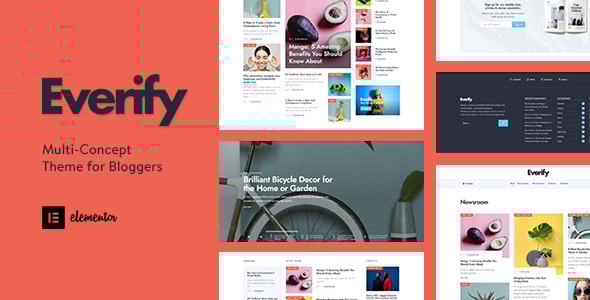 Everify – 博主的多概念 WordPress 主题