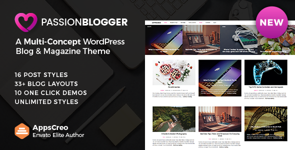 Passion Blogger – 响应式 WordPress 主题