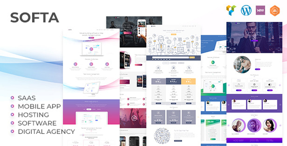 Softa – SaaS， 软件和WebApp WordPress主题