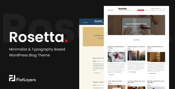 Rosetta – 极简主义和基于排版的WordPress博客主题