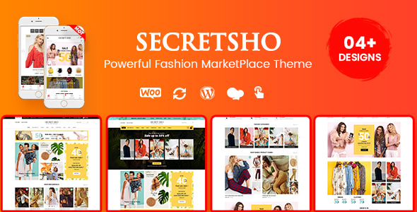 SecretSho – 时装店 WordPress WooCommerce MarketPlace 主题（包括移动布局）