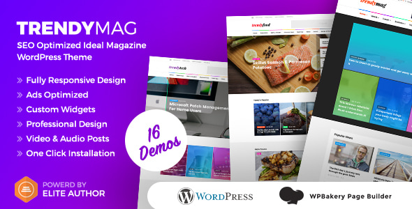 TrendyMag – WordPress新闻杂志和博客主题