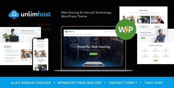 UnlimHost – 网页托管和互联网技术WordPress主题