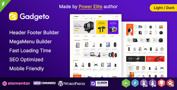 Gadgeto WP – 电子商店 Elementor WooCommerce 主题