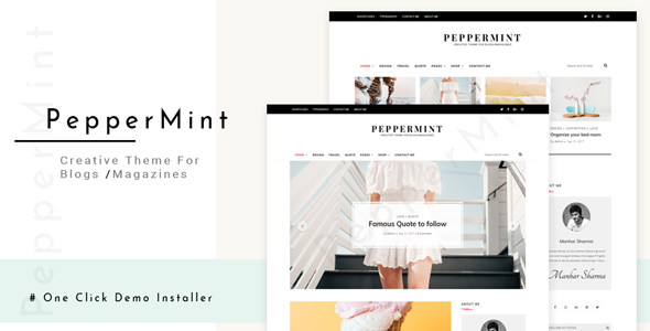PepperMint – 博客/迷你杂志的创意 WordPress 主题