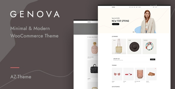 热那亚 – 极简主义 AJAX WooCommerce WordPress 主题