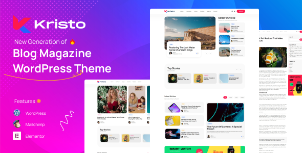 Kristo – 现代杂志 WordPress 主题